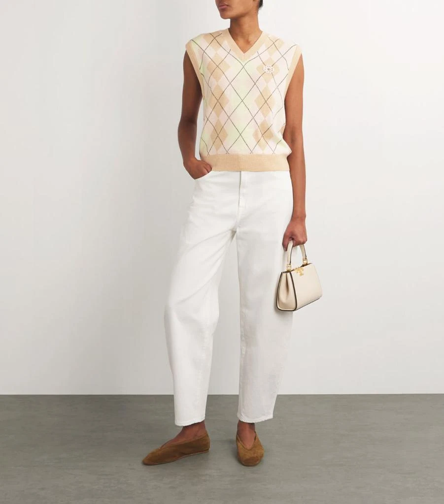 Maje Argyle Sweater Vest 2