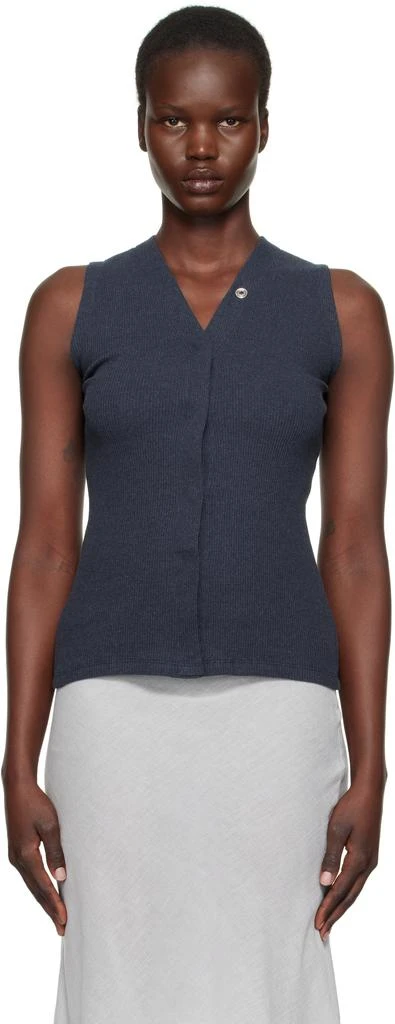 Baserange Navy Tav Snaps Tank Top 1