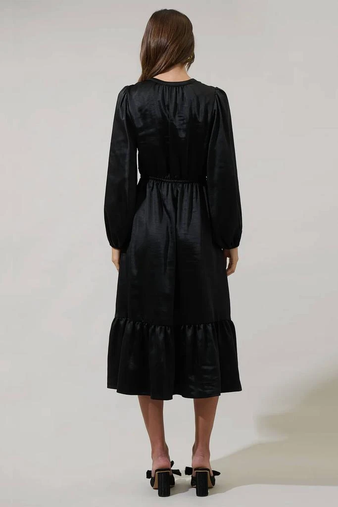 Sugarlips Sugarlips - Alexia Satin Balloon Sleeve Midi Dress 2