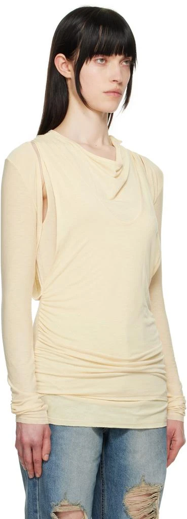 OPEN YY Yellow Convertible Bolero T-shirt 2