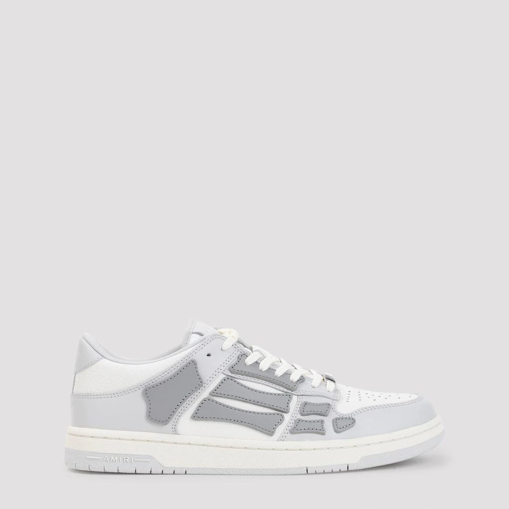 AMIRI Grey Skel Top Low Leather Sneakers 1