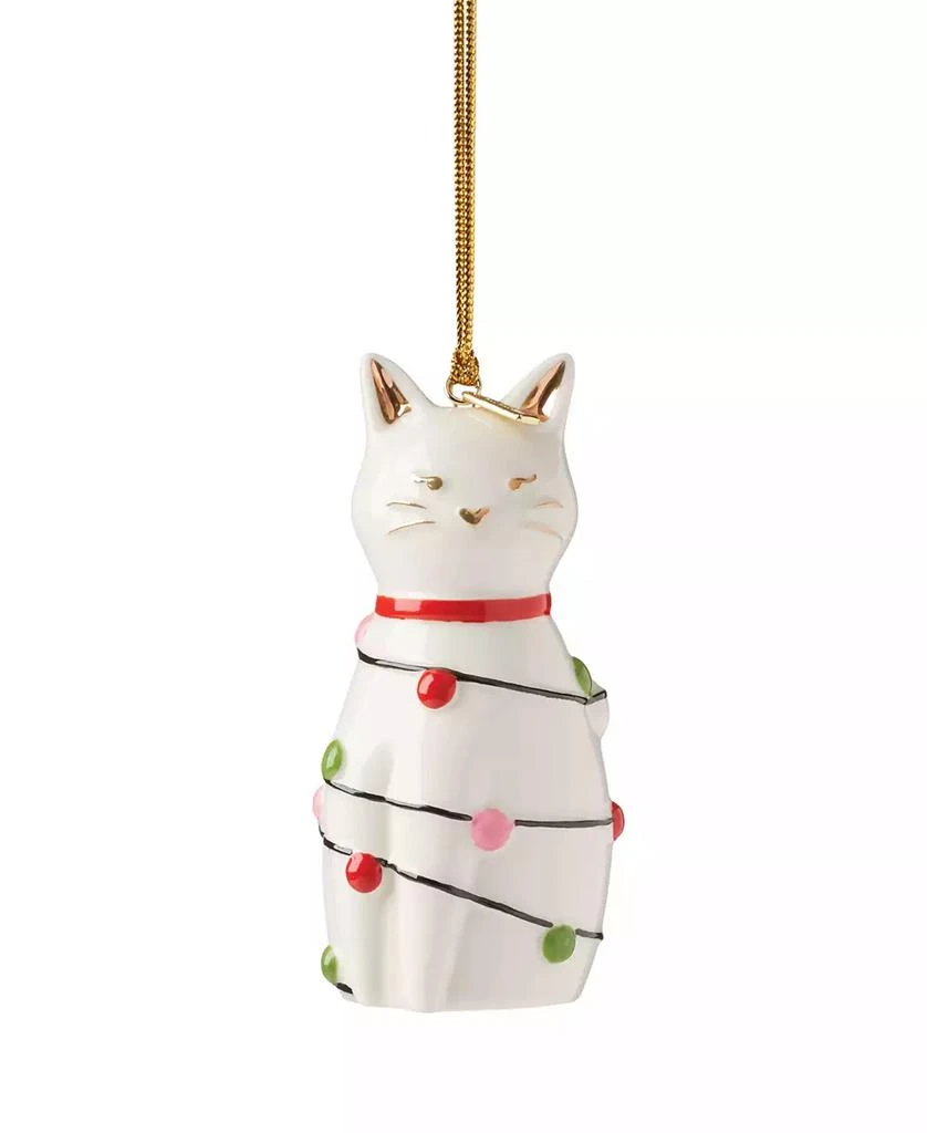 Kate Spade Be Jolly Cat Ornament 1