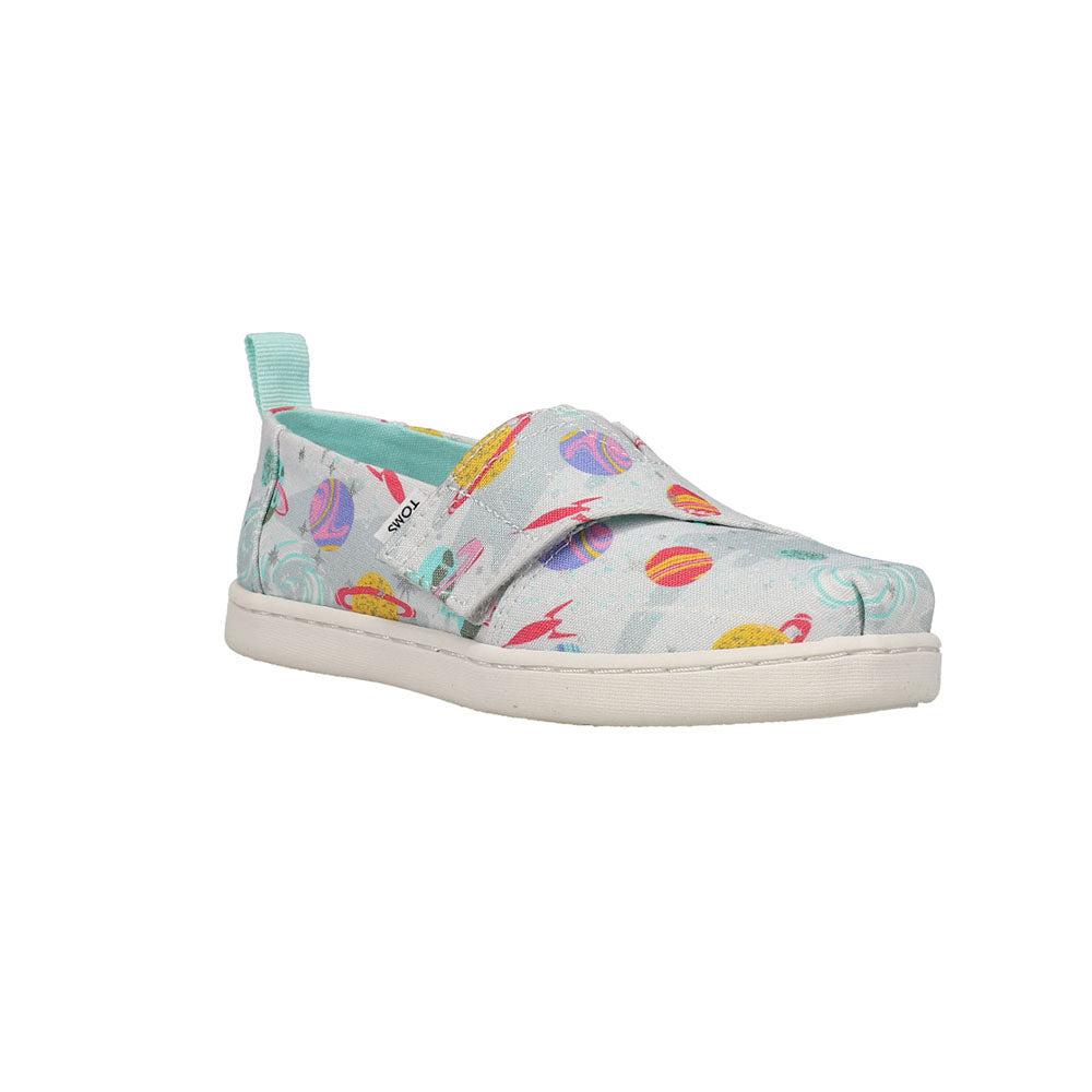 TOMS Alpargata Galaxy Print Slip On Flats (Infant-Little Kid)