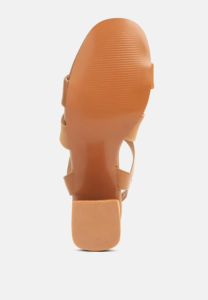 London Rag comfortable straps block heel sandals 4