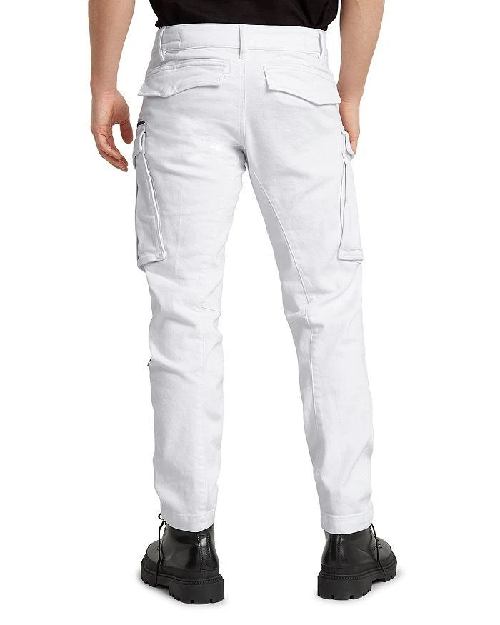 G-STAR RAW Rovic Zip 3D Regular Tapered Fit Cargo Jeans in White 3