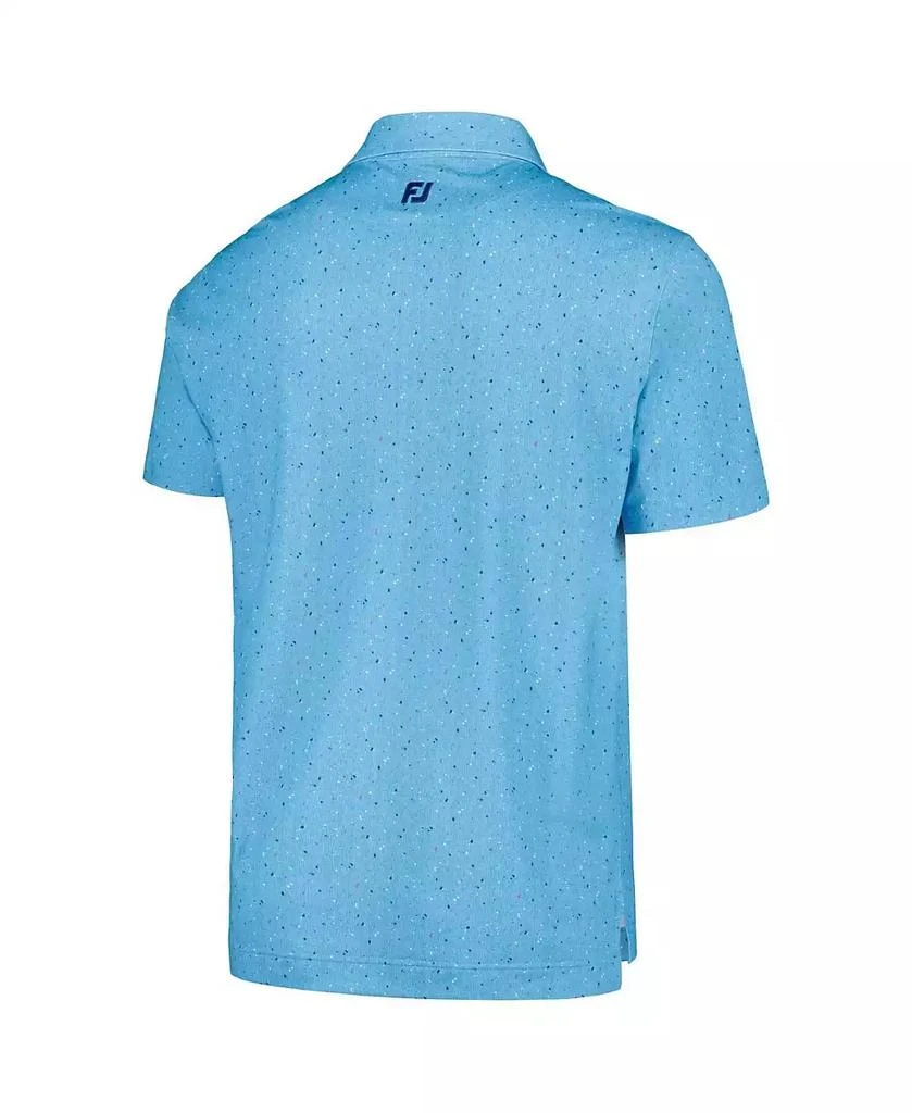FootJoy Men's Blue Arnold Palmer Invitational Tweed Texture ProDry Stretch Pique Polo 3