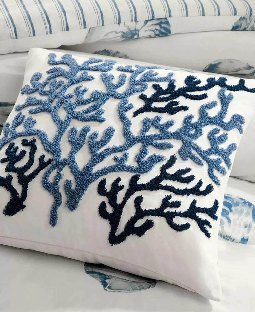 Harbor House Beach House Embroidered Decorative Pillow, 18" x 18" 2