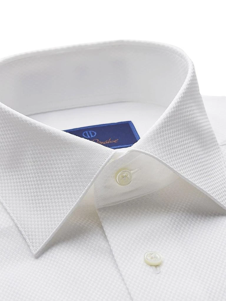 David Donahue Trim-Fit Dobby Weave Formal Shirt 2