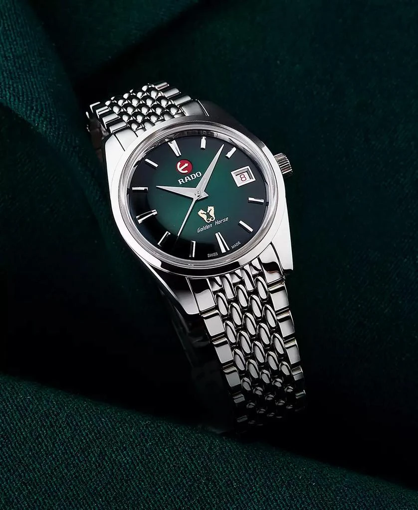 Rado Unisex Swiss Automatic Golden Horse 1957 Limited Edition Stainless Steel Bracelet Watch 37mm 6