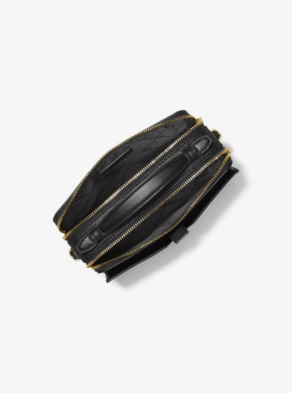 michael_kors Jet Set Medium Saffiano Leather Smartphone Double-Zip Crossbody Bag