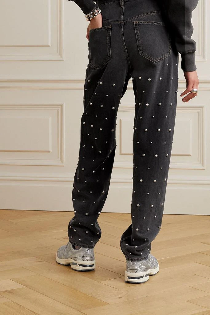 MARANT ÉTOILE Corsy embellished faded boyfriend jeans 3