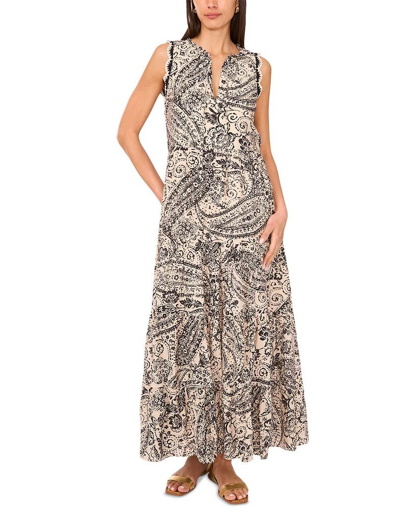 Vince Camuto Crochet Trim Maxi Dress 1