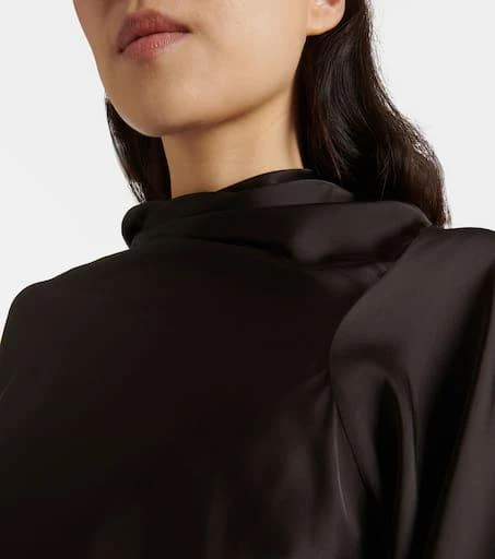 Rick Owens Cylinder draped satin top 4