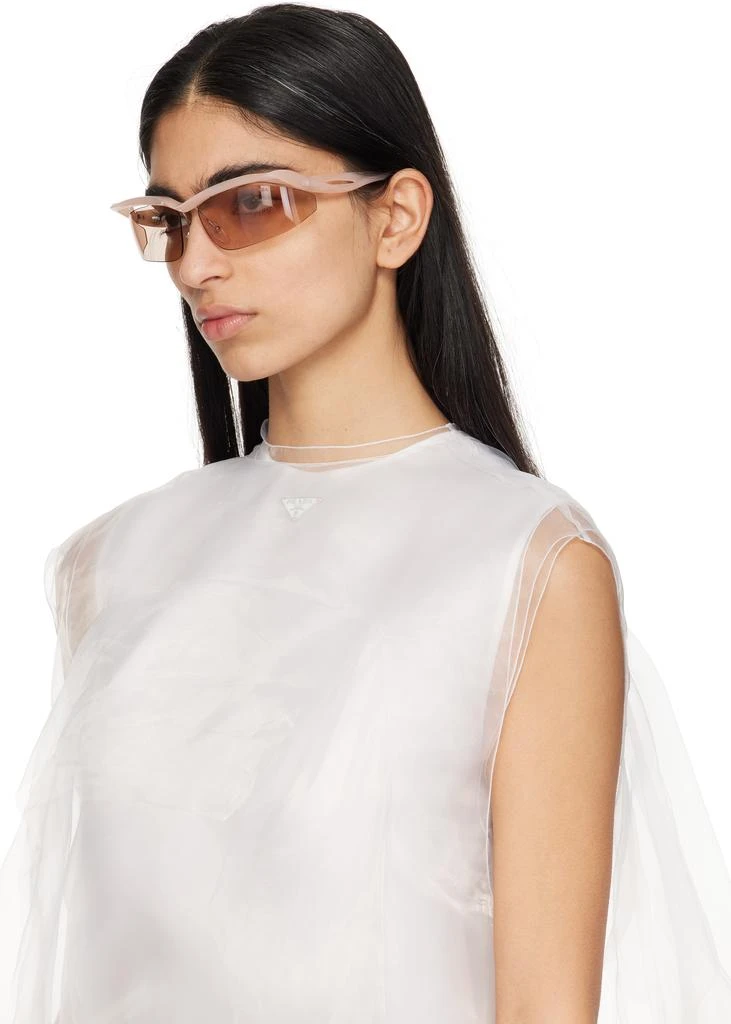 Prada Pink Twisted Frame Sunglasses 4