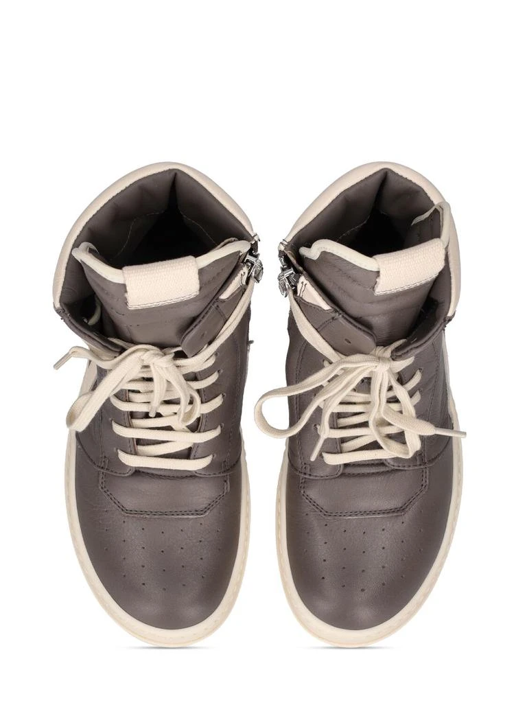 RICK OWENS Geobasket Leather High Top Sneakers 1