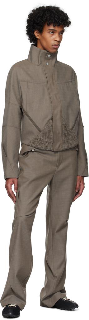 Shop Brown Zafar Cropped Jacket on Sale at BeyondStyle – Get 35