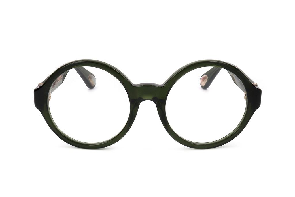 Shop Linda Farrow X Ann Demeulemeester Round Frame Glasses on Sale