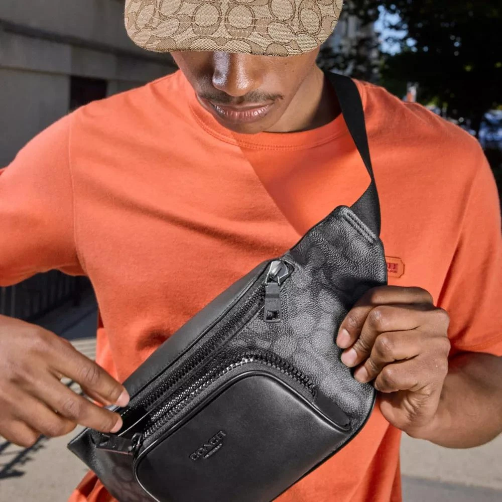 Coach Racer Belt Bag In Signature 7