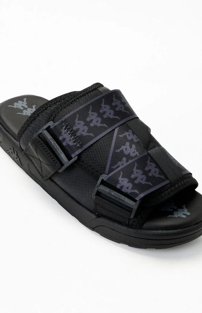 Kappa Black 222 Banda Mitel1 Slide Sandals 6