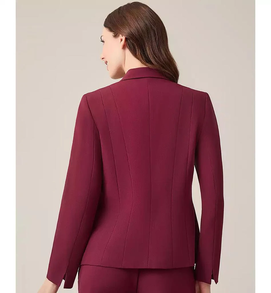 Kasper Women's Petite Notched Collar One-Button Blazer 9