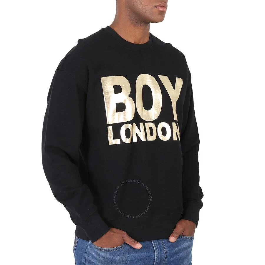 BOY LONDON Black/Gold Reflective Cotton Sweatshirt 3