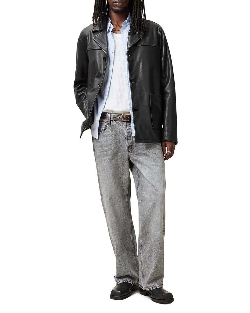 ALL SAINTS Lucas Regular Fit Leather Coat 3