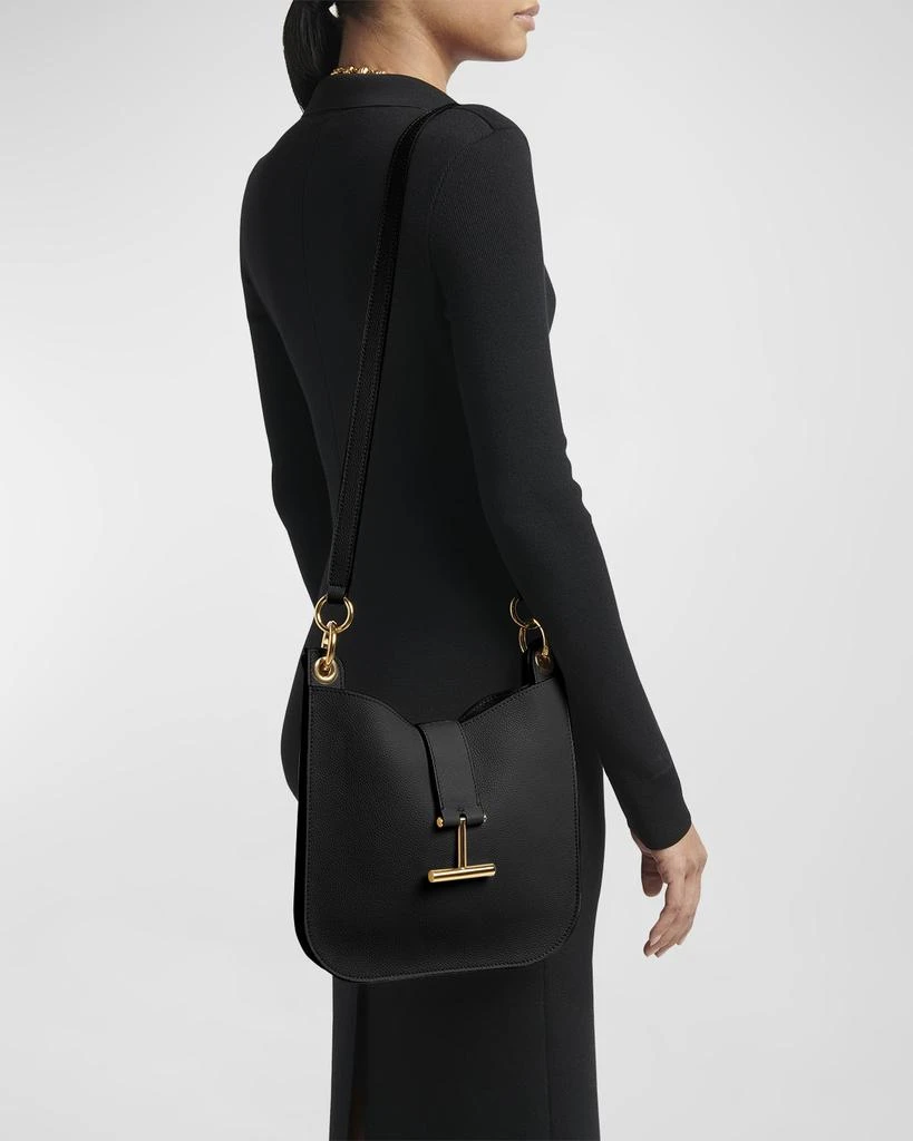Tom Ford Tara Small Hobo Crossbody in Grained Leather 4