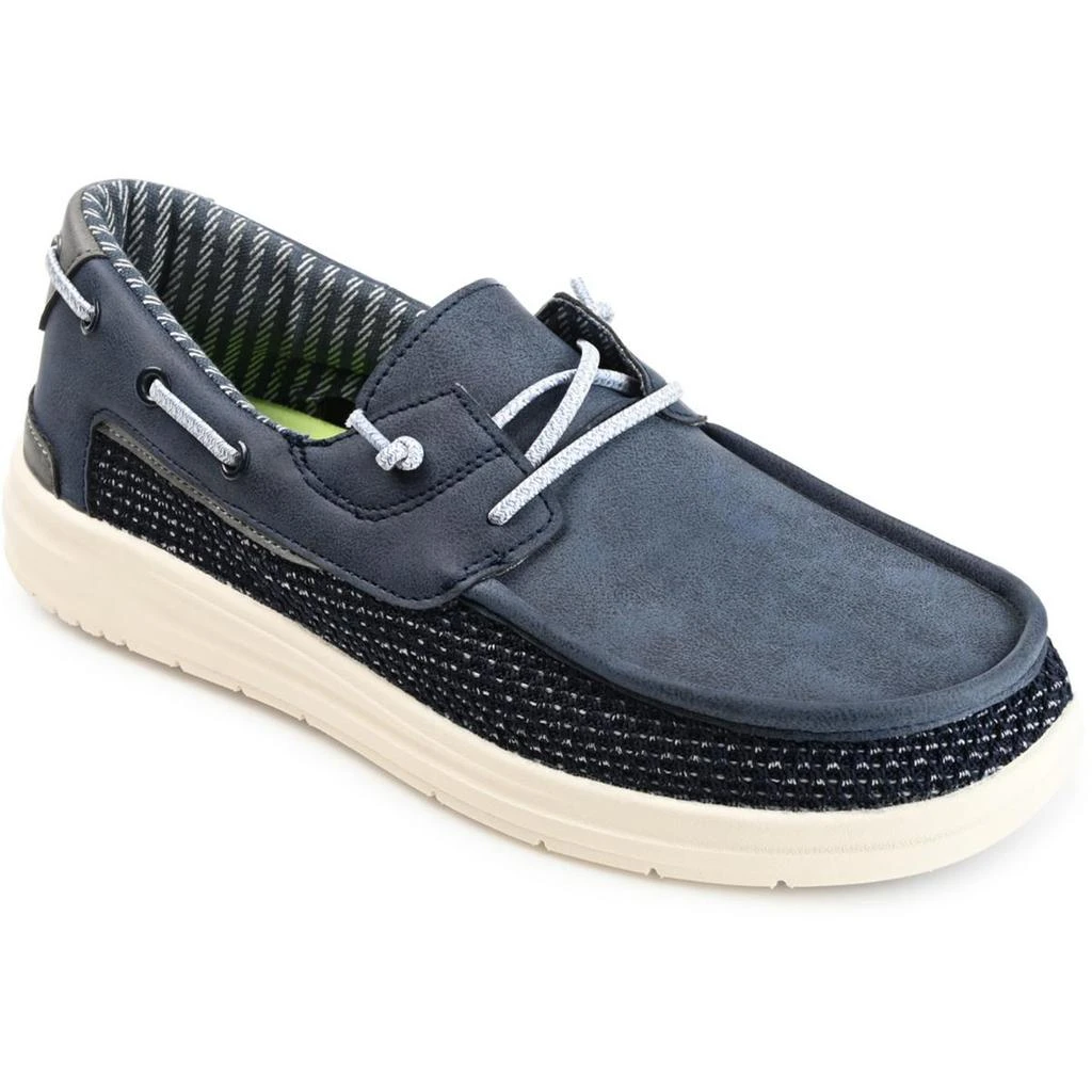 Vance Co. Tyrell Mens Faux Leather Slip-On Boat Shoes 1