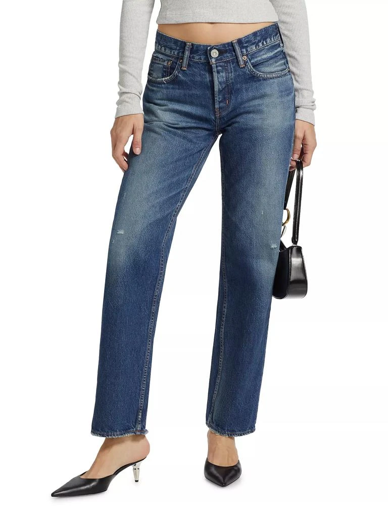 MOUSSY VINTAGE Ridgefield Straight Low-Rise Jeans 3