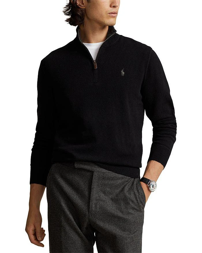 Polo Ralph Lauren Cashmere Regular Fit Quarter Zip Mock Neck Sweater - Exclusive 5