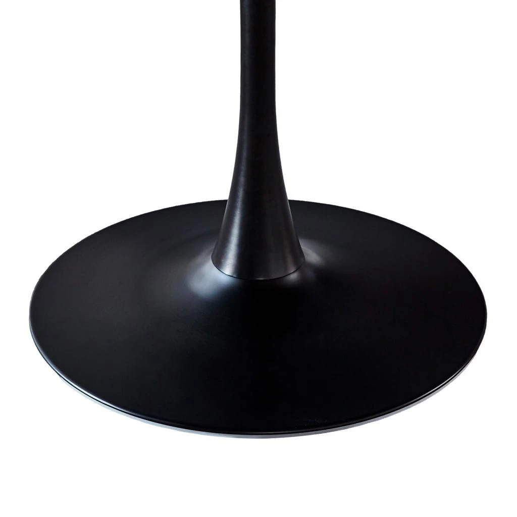 Streamdale Furniture Streamdale Tulip Dining Table - Mid-century Round MDF Top, Seats 4-6 3