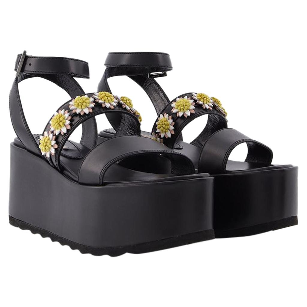 Fabrizio Viti Tima Platform in Black Leather
