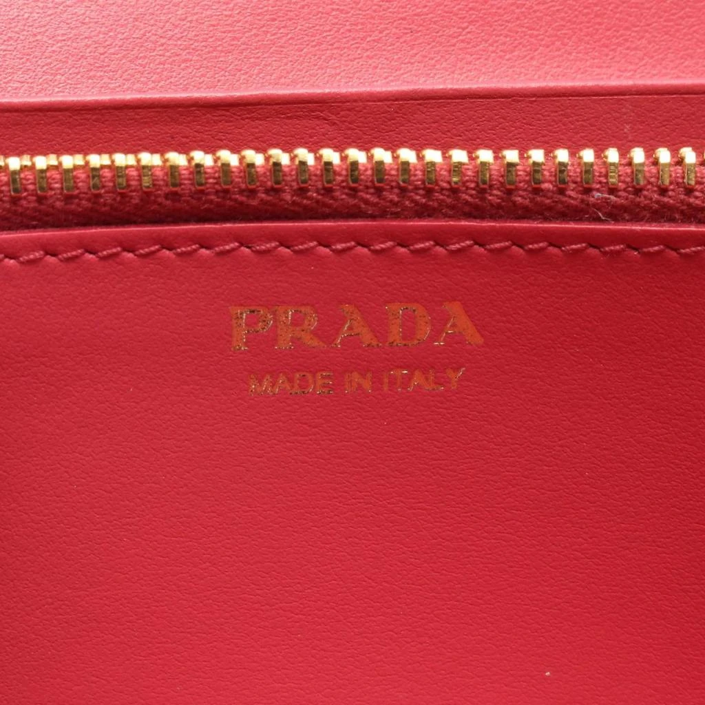 Prada pink Leather Long Wallet (Bi-Fold) (Pre-Owned) 4