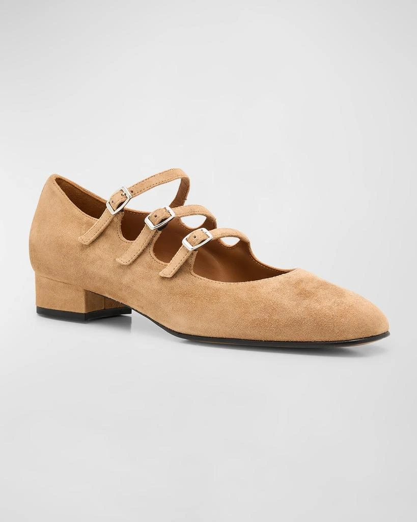 CAREL Ariana Suede Mary Jane Ballerina Pumps 3