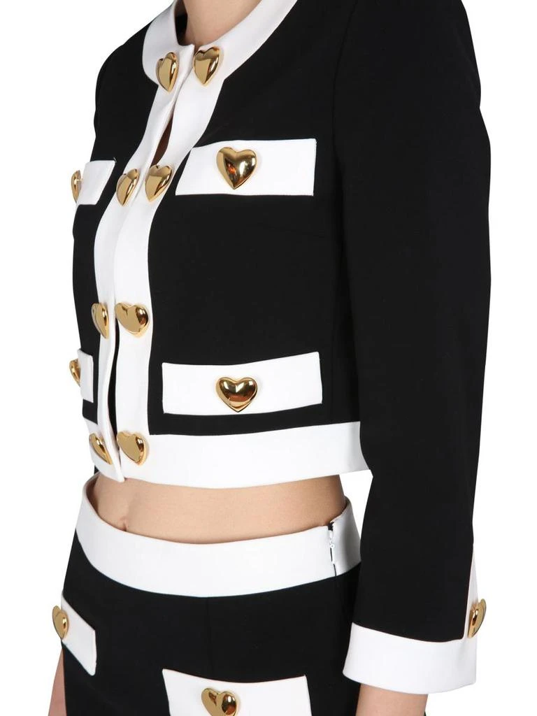 Moschino Moschino Heart Buttons Crepe Jacket 4