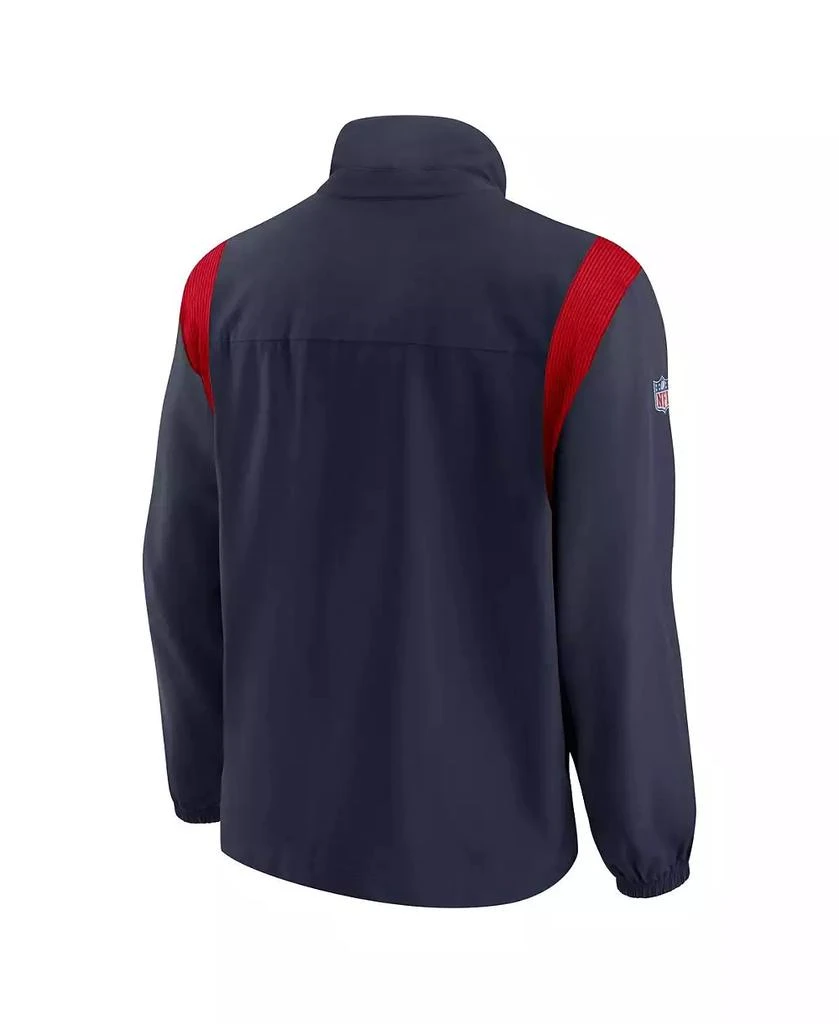 NIKE Men's Navy New England Patriots Sideline Woven Logo Full-Zip Jacket 2