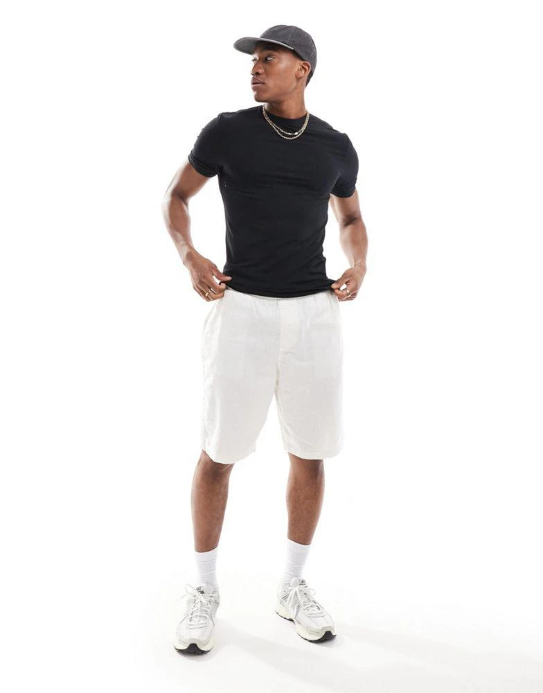 River Island River Island studio muscle fit t-shirt in black 4