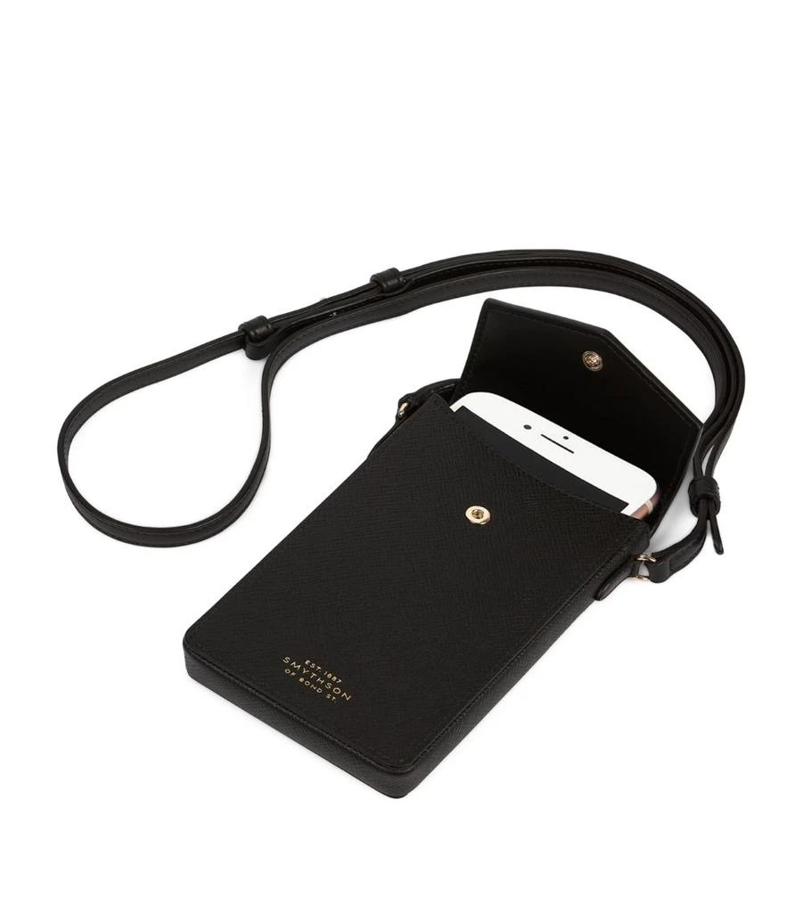 SMYTHSON Leather Panama Envelope Phone Case 2