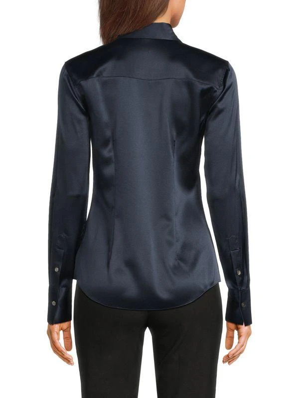 Theory ​Silk-Blend Button-Front Shirt 2