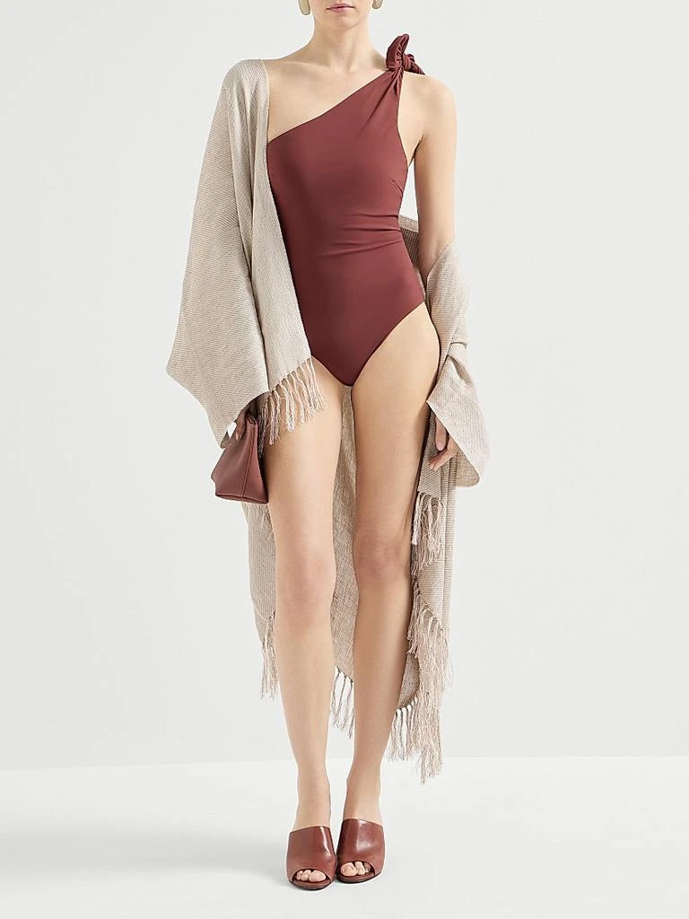 Brunello Cucinelli Techno Jersey Bathing Suit with Monili 5