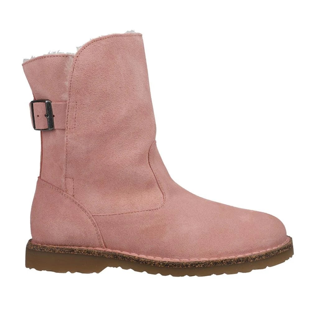 Birkenstock Upsalla Shearling Suede Leather Round Toe Pull On Boots 1
