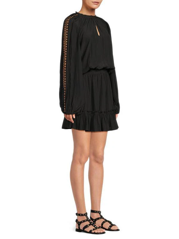 Ramy Brook Martha Cutout Tiered Mini Dress 3