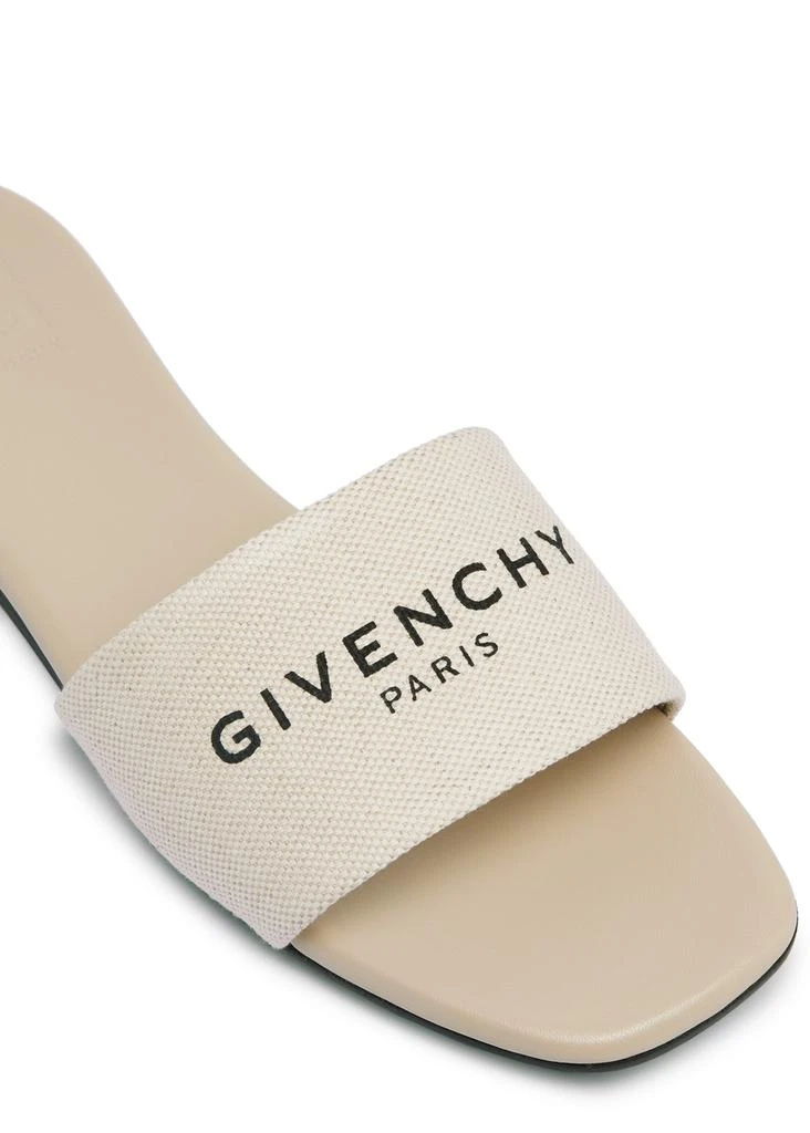 Givenchy Logo-print canvas sliders 4