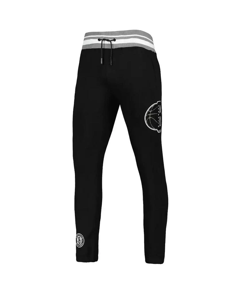 Pro Standard Men's Black Brooklyn Nets Mash Up Capsule Sweatpants 2