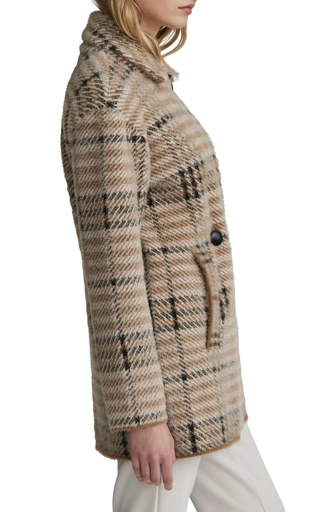 NVLT Eyelash Bold Check Longline Coat 4