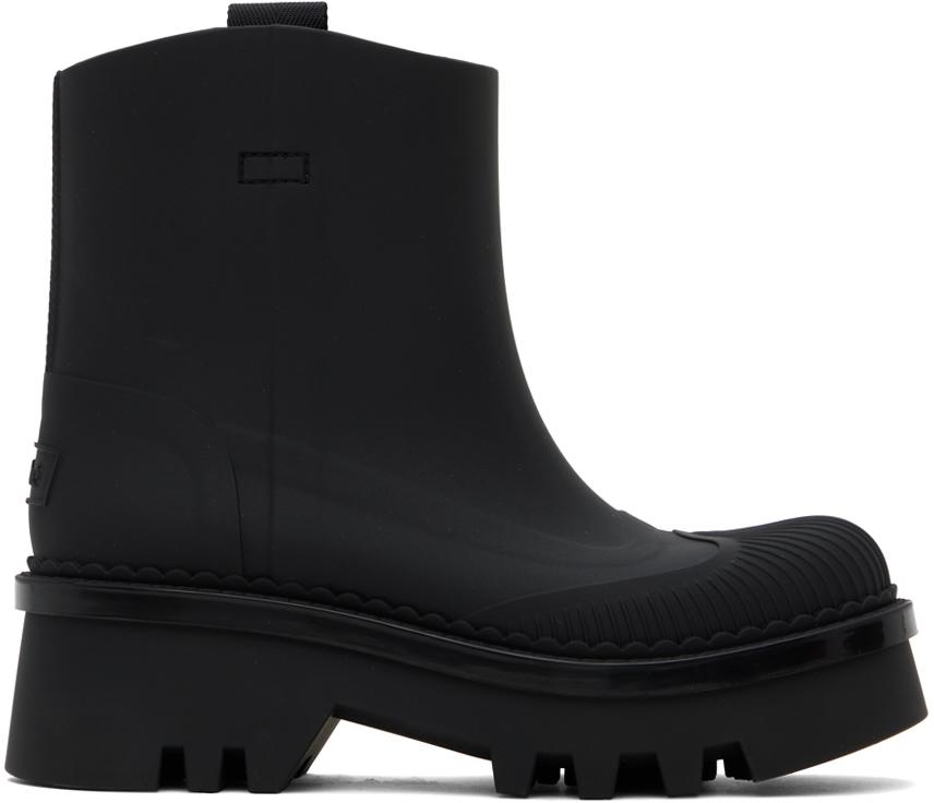 Chloé Black Raina Rain Boots