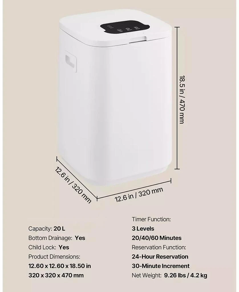 Ecooso Towel Warmers for Bathroom, Towel Warmer Bucket with Child Lock 
High-Temp Indicator 4