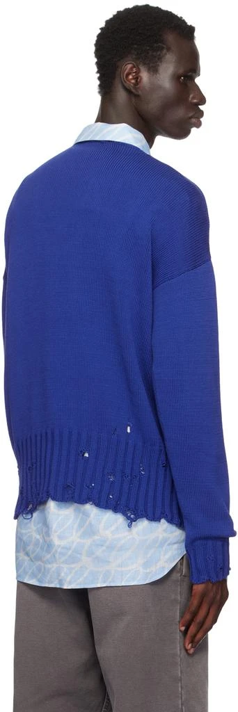 Marni Blue Twisted Crewneck Sweater 3