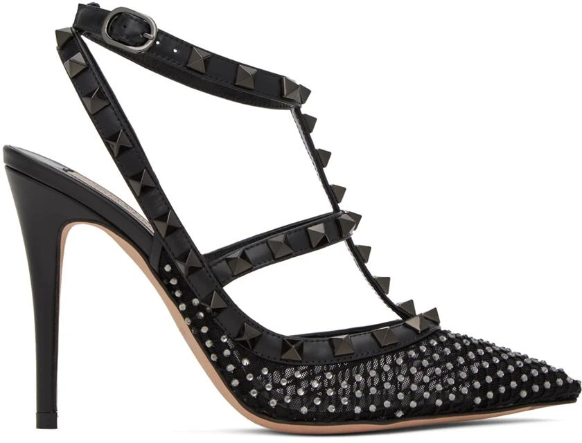 Valentino Black Rockstud Heels 1