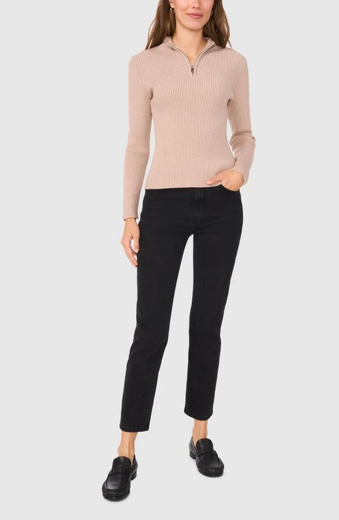 Halogen Rib Quarter Zip Sweater 5